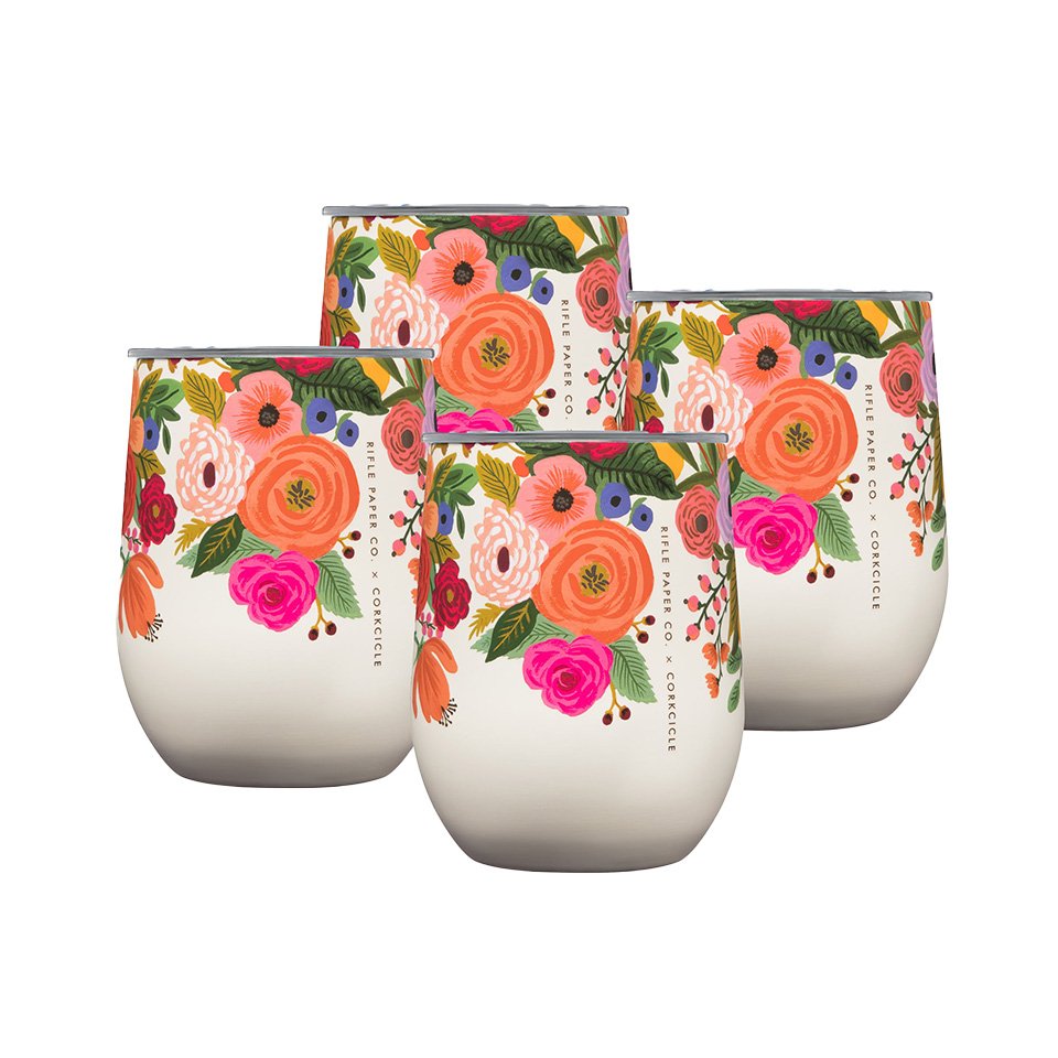Corkcicle 12oz Stemless Wine Cup - Rifle Paper Garden Party