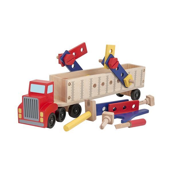 Melissa & Doug Big Rig Building Truck Wooden Play Set