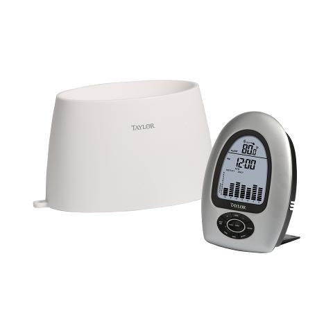 Taylor Wireless Digital Rain Gauge with Thermometer
