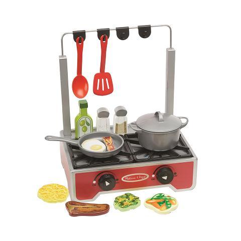 Melissa & Doug Deluxe Wooden Cooktop Set