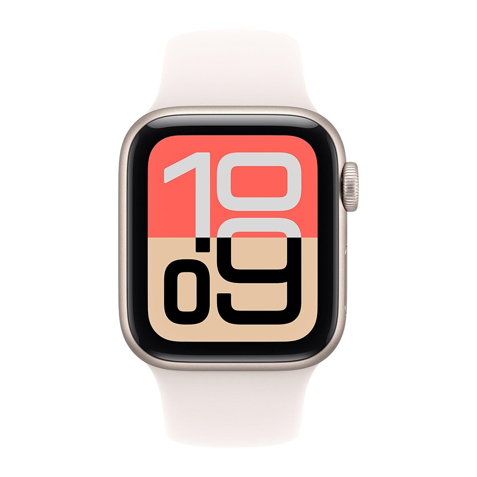 Apple Watch SE 3 GPS, 40mm Starlight Aluminum Case with Starlight Sport Band
