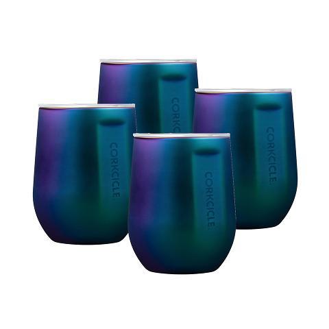 Corkcicle 12oz Stemless Wine Cup 4 Pack