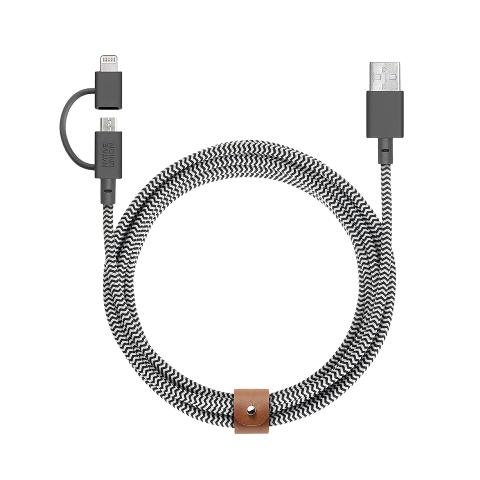 Native Union® Belt Cable Universal 6.5-Foot 3-in-1 Charging Cable